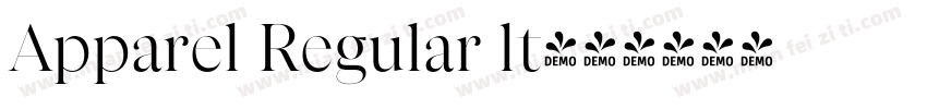 Apparel Regular lt字体转换
